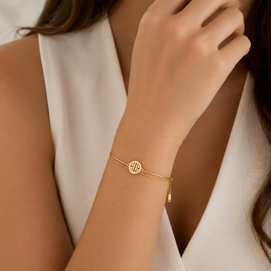 HARMONY BRACELET - 18CT GOLD PLATED STEEL