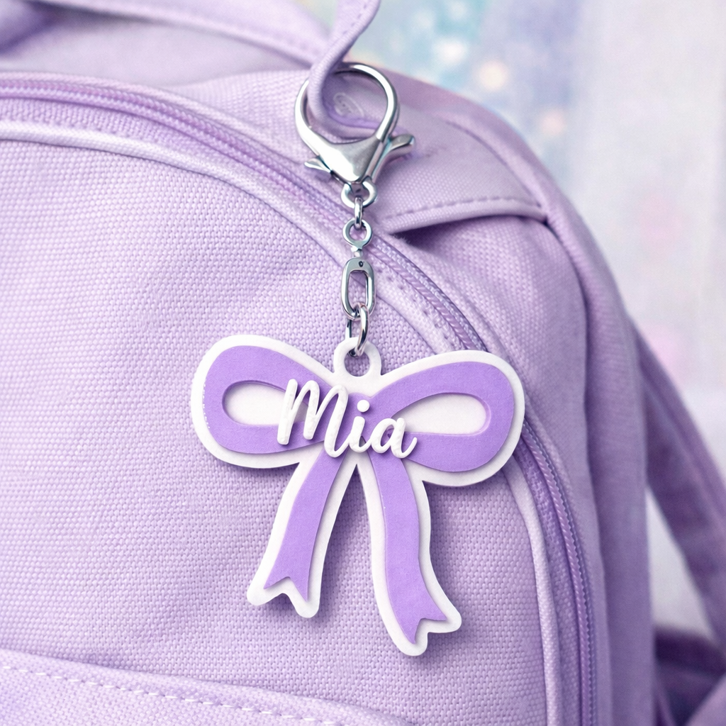 Keychains Custom Ribbons CUSTOM NAME RIBBON KEYCHAIN