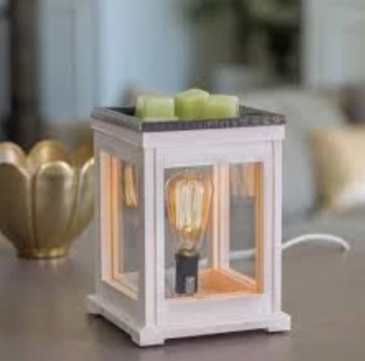 THE WEATHERED WHITE EDISON BULB ILLUMINATION WARMER