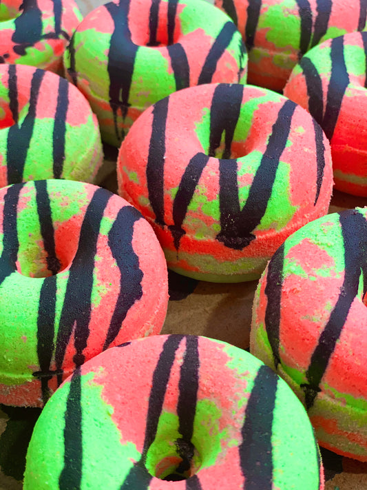 WATERMELON DONUT BATH BOMB